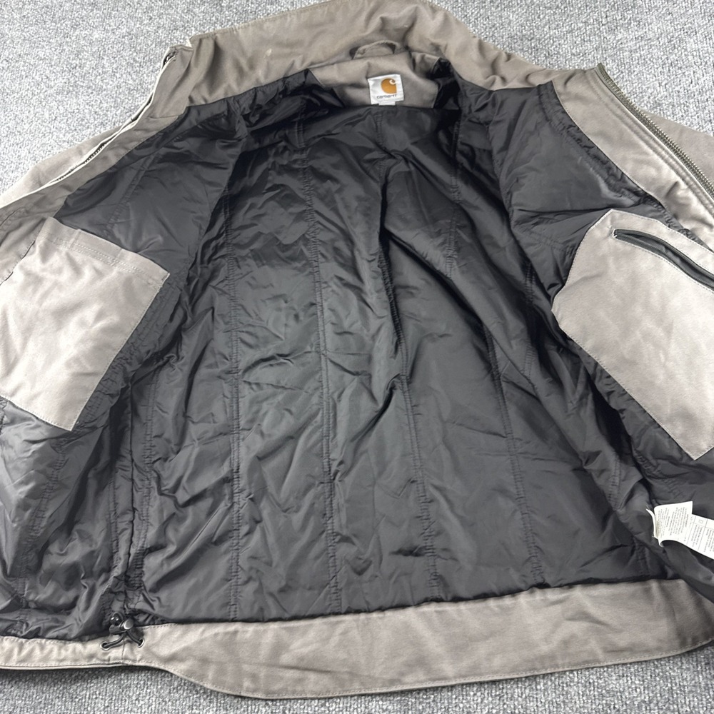 Carhartt Men's Firm Duck Traditional Coat Water Repellent Insulated Loose L - Picture 13 of 16
